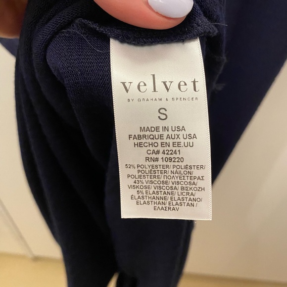 VELVET by Graham & Spencer, Navy dress, size S - Picture 3 of 3